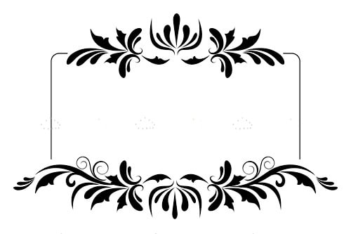 Black Floral Design